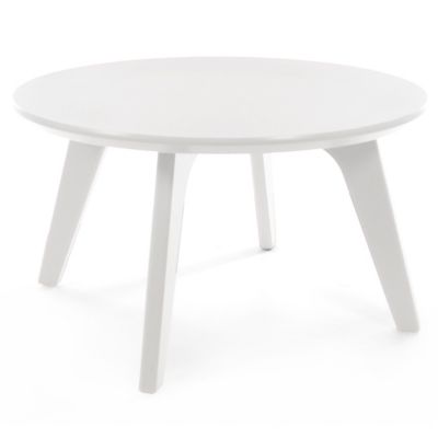 Loll Designs Satellite Round End Table - Color: White - Size: 26 - SA-ER