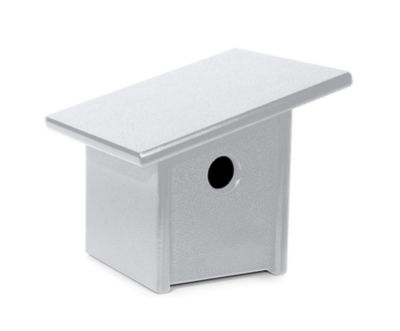 Loll Designs Pitch Birdhouse - Color: Grey - AC-PB-DW