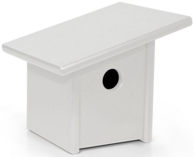 Loll Designs Pitch Birdhouse - Color: White - AC-PB-CW