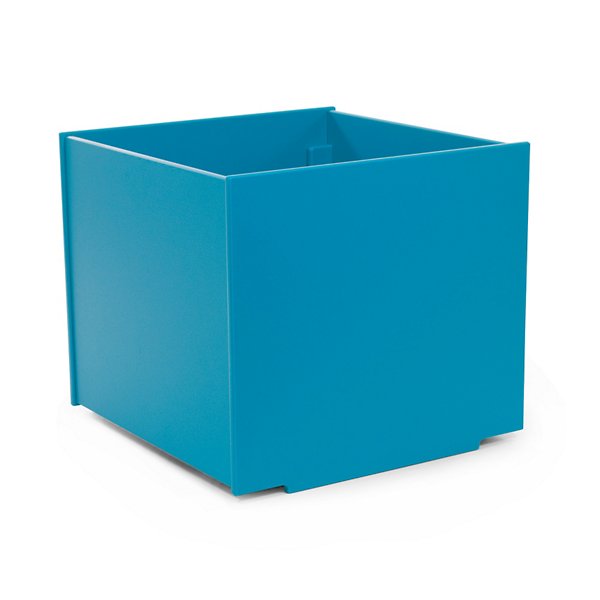 Square Planter - Color: Blue - Size: 22 Gallon - Loll Designs FC-S22G-SB
