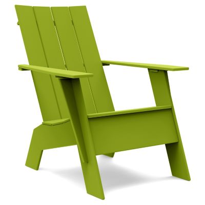 Loll Designs Adirondack 4 Slat Tall Chair - Color: Green - AD-4SFT-LG