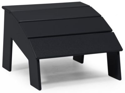 Loll Designs Adirondack 4 Slat Tall Ottoman - Color: Black - OT-4ST-BL