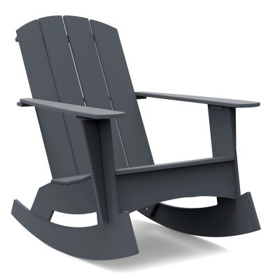 Loll Designs Adirondack 4 Slat Rocker - Color: Grey - AD-4SCR-CG