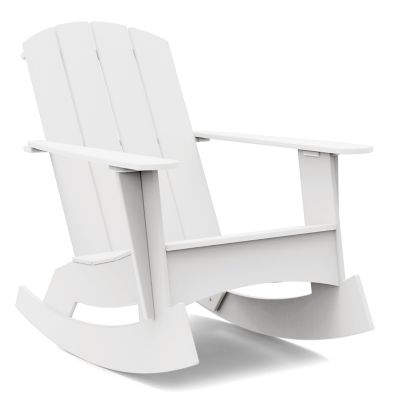 Loll Designs Adirondack 4 Slat Rocker - Color: White - AD-4SCR-CW