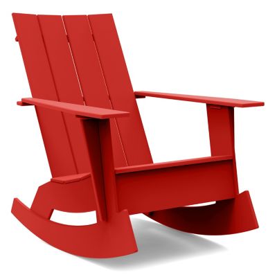 Loll Designs Adirondack 4 Slat Rocker - Color: Red - AD-4SFR-AR