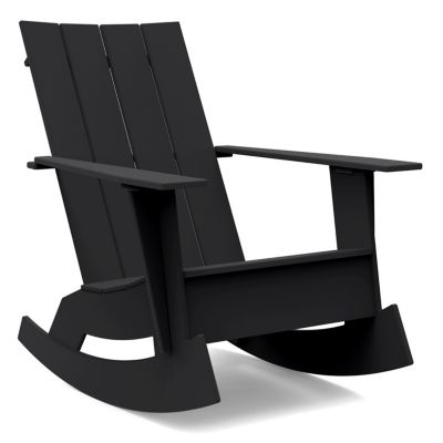 Loll Designs Adirondack 4 Slat Rocker - Color: Black - AD-4SFR-BL