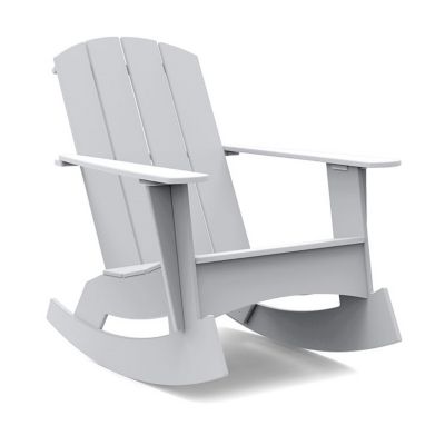 Loll Designs Adirondack 4 Slat Rocker - Color: Grey - AD-4SCR-DW