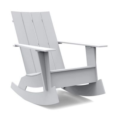 Loll Designs Adirondack 4 Slat Rocker - Color: Grey - AD-4SFR-DW