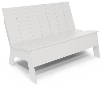 Loll Designs Picket Low Back Double Chair - Color: White - PK-LBD-CW