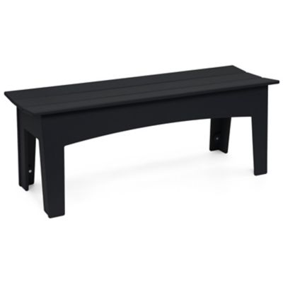 Loll Designs Alfresco Bench - Color: Black - Size: 47 - AL-B47-BL