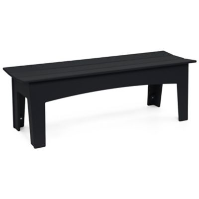 Loll Designs Alfresco Bench - Color: Black - Size: 58 - AL-B58-BL