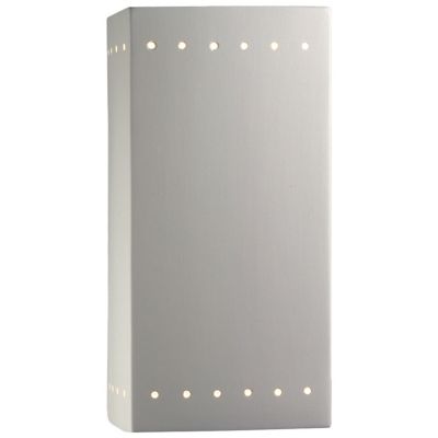 Justice Design Group Ambiance Rectangle Wall Sconce - Color: Matte - Size: 