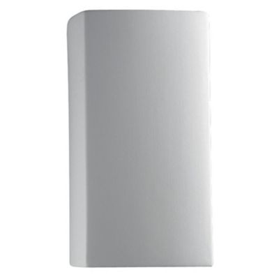 Justice Design Group Rectangle Outdoor Wall Sconce - Color: White - Size: S