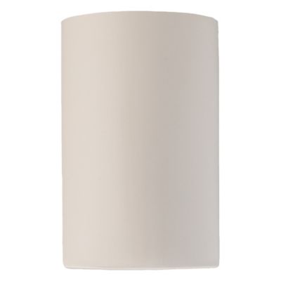 Justice Design Group Ambiance Cylinder Outdoor Wall Sconce - Color: White -