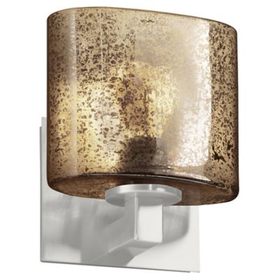 Justice Design Group Fusion Mercury Glass Modular Wall Sconce - Color: Meta