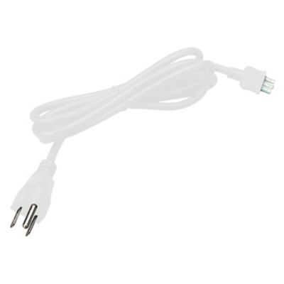 Visual Comfort Architectural Unilume LED Slimline Plug-In Wall Feed in White, Size: 24"