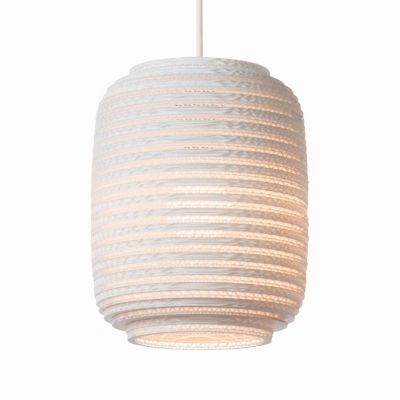 Graypants Scraplights Ausi Pendant Light - Color: White - Size: Small - GP-