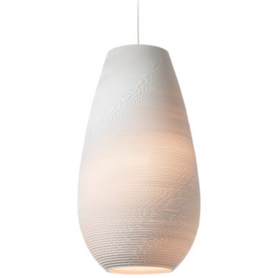 Graypants Scraplights Drop Pendant Light - Color: White - Size: Large - GP-