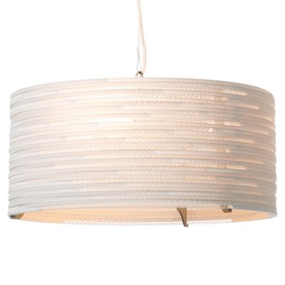 Graypants Scraplights Drum Pendant Light - Color: White - Size: Small - GP-