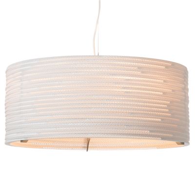 Graypants Scraplights Drum Pendant Light - Color: White - Size: Medium - GP