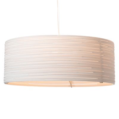 Graypants Scraplights Drum Pendant Light - Color: White - Size: Large - GP-