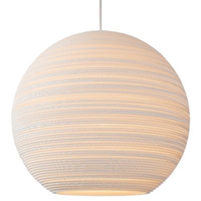 Graypants Scraplights Moon Pendant Light - Color: White - Size: Extra Large