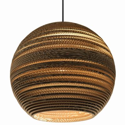 Graypants Scraplights Moon Pendant Light - Color: Brown - Size: Large - GP-