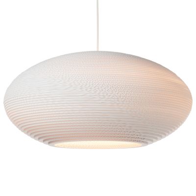 Graypants Scraplights Disc Pendant Light - Color: White - Size: Large - GP-