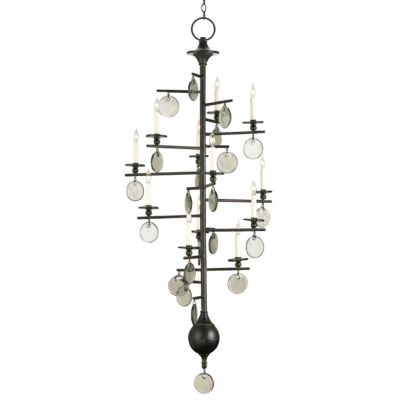 Currey & Company Sethos Chandelier - Color: Black - Size: 12 light - 9125