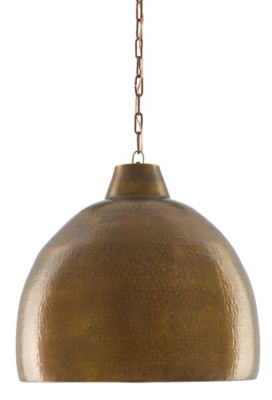 Currey & Company Earthshine Pendant Light - Color: Brass - Size: Large - 90