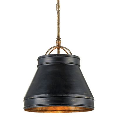 Currey & Company Lumley Pendant Light - Color: Black - Size: 1 light - 9868