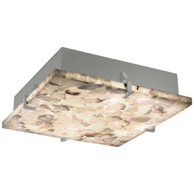 Justice Design Group Alabaster Rocks Clips Square Ceiling/Wall Light - Colo