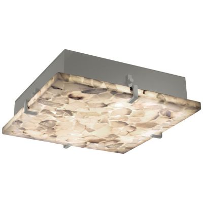 Justice Design Group Alabaster Rocks Clips Square Ceiling/Wall Light - Colo