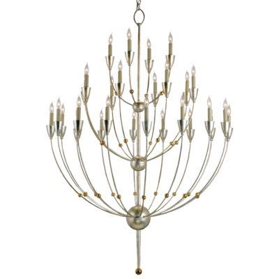 Currey & Company Paradox 9159 Chandelier - Color: Silver - Size: 28 light