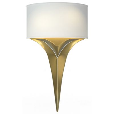 Hubbardton Forge Calla Wall Sconce with Shade - Color: Polished - Size: 2 l