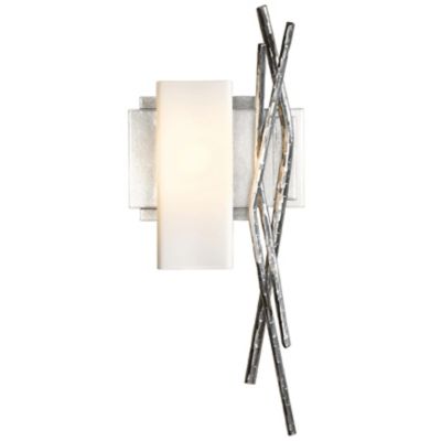 Hubbardton Forge Brindille Vertical Wall Sconce - Color: Beige - Size: 1 li