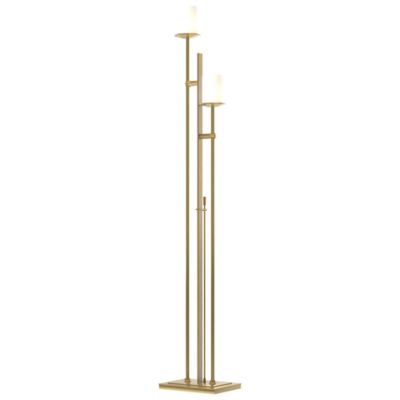 Hubbardton Forge Rook 2-Light Floor Lamp - Color: Polished - Size: 2 light 