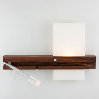 Levo LED Sconce with USB Charger - Color: Brown - Size: 1 light - Cerno 03-120-RC