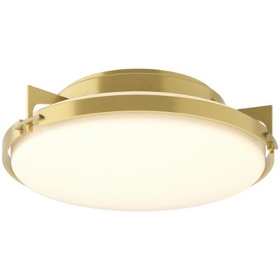 Hubbardton Forge Banded 126745 Semi-Flushmount Light - Color: Brass - Size: