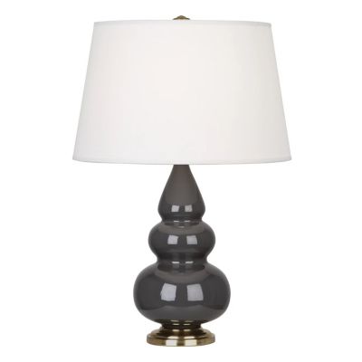 Robert Abbey Small Triple Gourd Table Lamp Lamp With Metal Base - Color: Gr