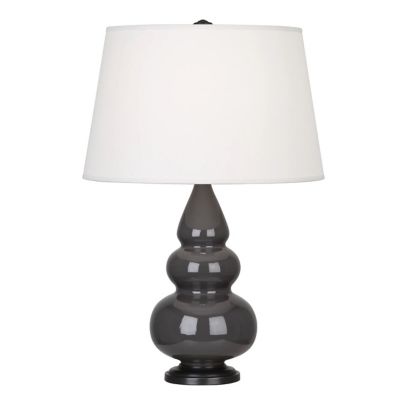 Robert Abbey Small Triple Gourd Table Lamp Lamp With Metal Base - Color: Gr