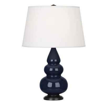 Robert Abbey Small Triple Gourd Table Lamp Lamp With Metal Base - Color: Bl