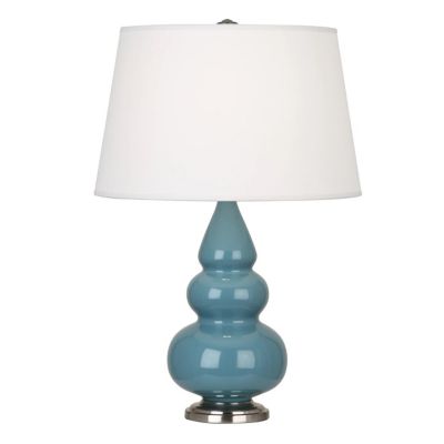 Robert Abbey Small Triple Gourd Table Lamp Lamp With Metal Base - Color: Bl