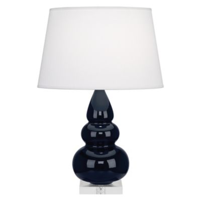 Robert Abbey Small Triple Gourd Table Lamp - Color: Blue - Size: 1 light - 