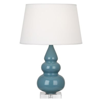 Robert Abbey Small Triple Gourd Table Lamp - Color: Blue - Size: 1 light - 