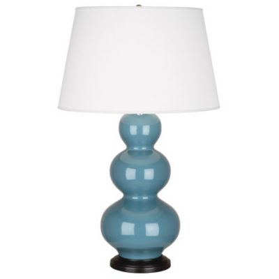 Robert Abbey Triple Gourd Table Lamp - Color: Blue - Size: 1 light - OB41X