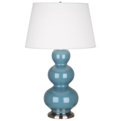 Robert Abbey Triple Gourd Table Lamp - Color: Blue - Size: 1 light - OB42X