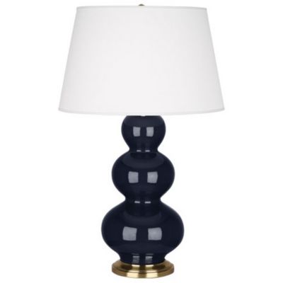 Robert Abbey Triple Gourd Table Lamp - Color: Blue - Size: 1 light - MB40X