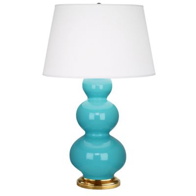 Robert Abbey Triple Gourd Table Lamp - Color: Blue - Size: 1 light - 322X