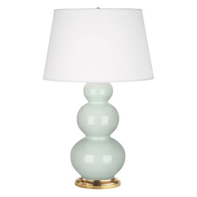 Robert Abbey Triple Gourd Table Lamp in Green
